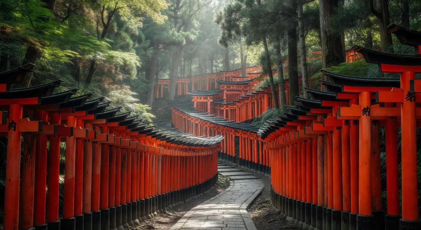 Fushimi Inari Torii Path at dawn